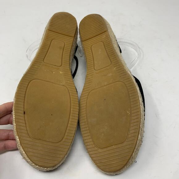 Kanna Thanos Black Suede Closed Toe Espadrilles Made in Spain Size 41 Slingback - Picture 4 of 8